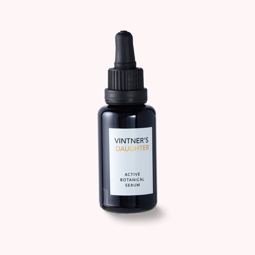 Dropper bottle with VINTNER'S DAUGHTER ACTIVE BOTANICAL SERUM - formulated with 22 of the world’s most nutrient-rich botanicals - For normal to dry and sensitive skin - 30ml